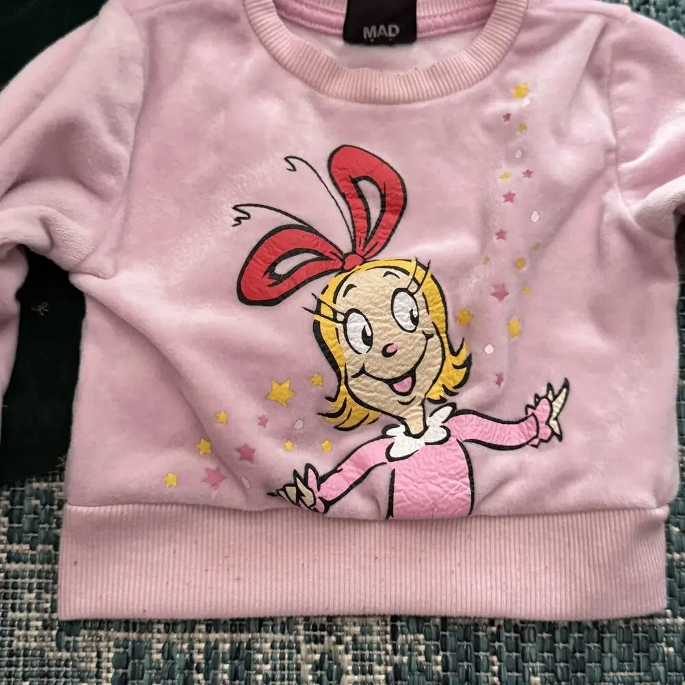 4pc Baby Girl Clothes 12M Juicy Couture Disney Carter’s Grinch Romper Tops Dress